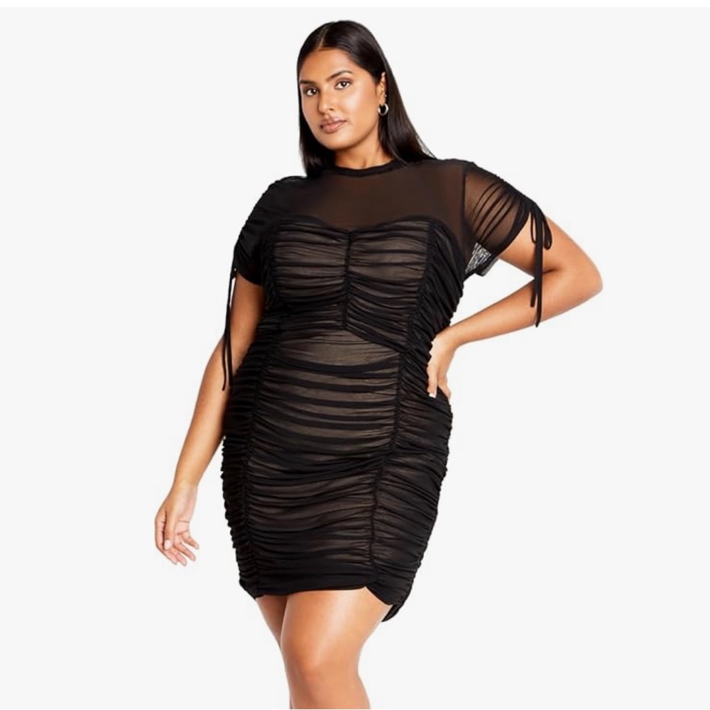 LIKE NEW | Little Black Dress w/ Ruching Detail